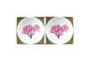 Color Chenging Sake Cup "Sakura" pair set White (Cold)