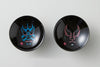 Color Chenging　 Sake Cup "Kabuki" pair set Black (Warm)