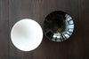 Color Chenging Sake Cup "Hanabi" pair set White&Black (Cold)