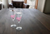 Color Chenging Champagne Glass "Sakura" Pair Set(cold)