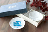 Color Chenging Sake Cup "Yukikessho" pair set White (Cold)