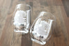 Color Chenging free Glasses"Yukikessho" Pair Set(cold)