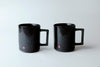 Color Chenging  Mug Cup "Kabuki" Black pair set   (Warm)