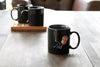 Color Chenging Mug Cup  "Wagara" Black (Warm)