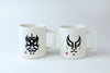 Color Chenging Mug Cup "Kabuki" White pair set (Warm)